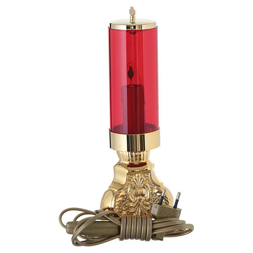Lampada elettrica Santissimo finitura oro stile barocco 25 cm 4