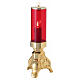 Lampada elettrica Santissimo finitura oro stile barocco 25 cm s1