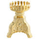 Portavetro lampada Santissimo barocco finitura oro 12 cm s1