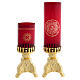 Portavetro lampada Santissimo barocco finitura oro 12 cm s3