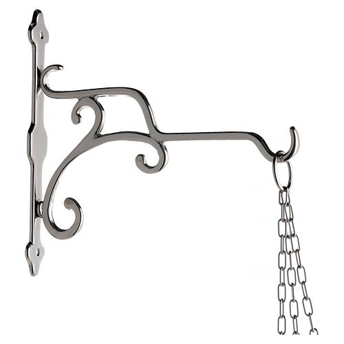 Wall bracket for sanctuary lamp in nickel-plated finish 2