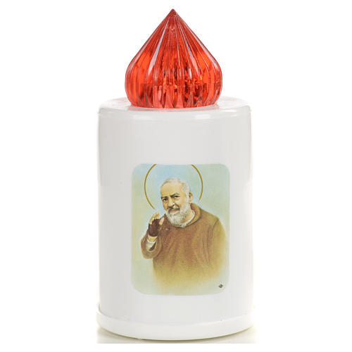 White votive candle with image, 100 days 2