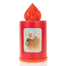 Veilleuses votives diverses: Lampe votive LED  rouge, 100 jours de durée image