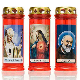 Znicz z osłoną T40 wosk biały wizerunek s1