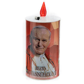 LED votive candle, ecological, red with image, lasting 70 days s5