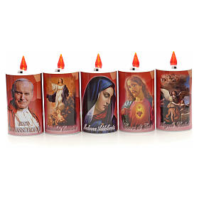 Lumino eco-elettrico in carta 70 gg rosso s1