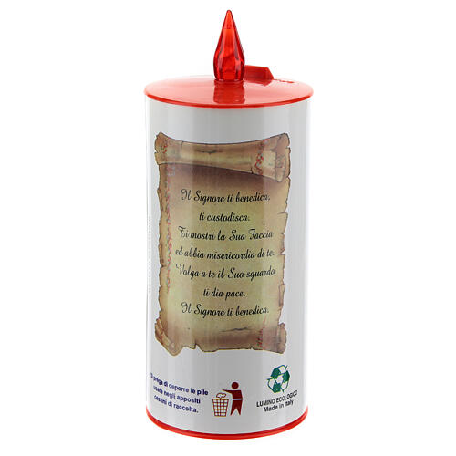 LED votive candle, white cardboard with image, lasting 70 days 4