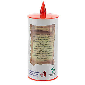 LED votive candle, white cardboard with image, lasting 70 days s2