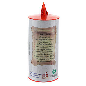 LED votive candle, white cardboard with image, lasting 70 days s8