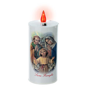 LED votive candle, white cardboard with image, lasting 70 days