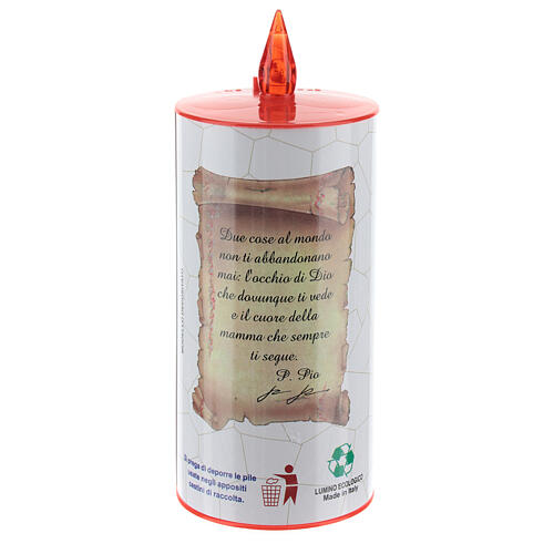 LED votive candle, white cardboard with image, lasting 70 days 6