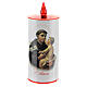 LED votive candle, white cardboard with image, lasting 70 days