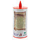 LED votive candle, white cardboard with image, lasting 70 days s2