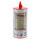 LED votive candle, white cardboard with image, lasting 70 days s8