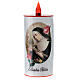 LED votive candle, white cardboard with image, lasting 70 days s4