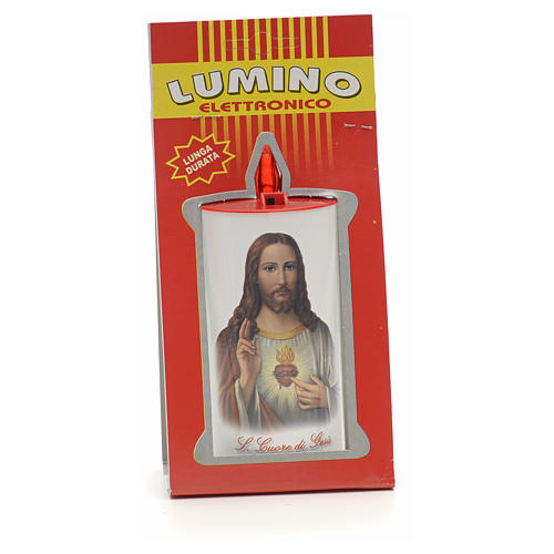 Bougie veilleuse blanche LED avec images 70 jours, éco 3