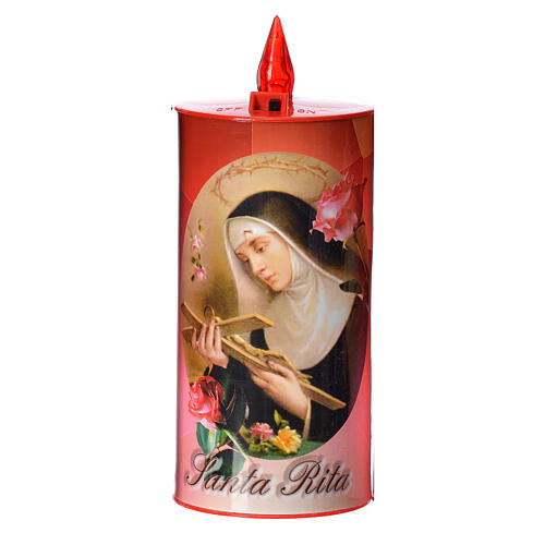 Einweg-Votivkerze LED öko-elektrisch aus Papier 70 Tagen rot 3