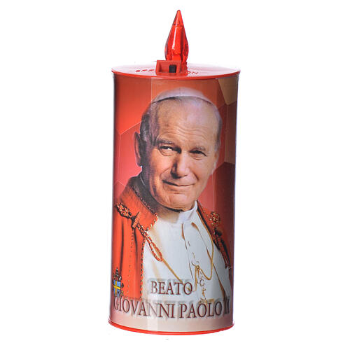 Einweg-Votivkerze LED öko-elektrisch aus Papier 70 Tagen rot 5