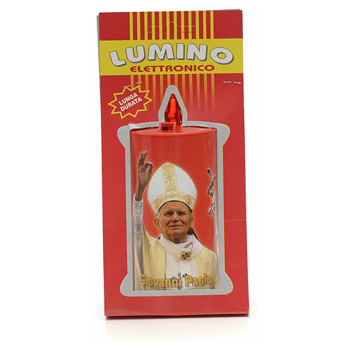 Electric votive candle, ecological in red cardboard, lasting 70 7