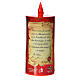 Electric votive candle, ecological in red cardboard, lasting 70 s10
