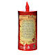 Electric votive candle, ecological in red cardboard, lasting 70 s11