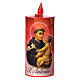 Electric votive candle, ecological in red cardboard, lasting 70 s3
