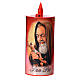 Electric votive candle, ecological in red cardboard, lasting 70 s5
