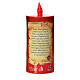 Electric votive candle, ecological in red cardboard, lasting 70 s10