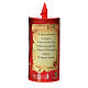 Electric votive candle, ecological in red cardboard, lasting 70 s11