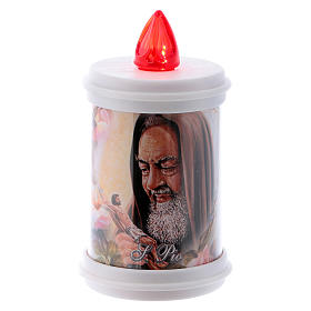 Bougie veilleuse rouge LED avec images 90 jours, éco s2