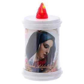 Bougie veilleuse rouge LED avec images 90 jours, éco s3