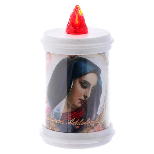 Bougie veilleuse rouge LED avec images 90 jours, éco 3