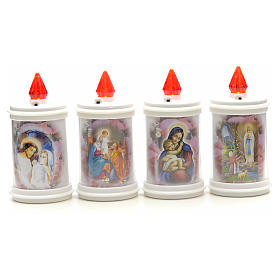 Einweg-Votivkerze LED Brenndauer 70 Tagen weiß s5