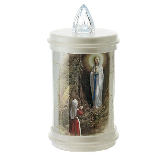 Einweg-Votivkerze LED Brenndauer 70 Tagen weiß 4