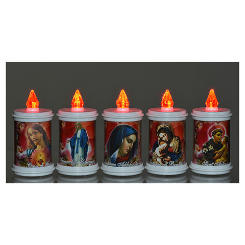 Votive candle in white plastic, LED, lasting 90 days 2