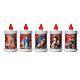 Votive candle in white plastic, LED, lasting 90 days s8