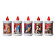 Votive candle in white plastic, LED, lasting 90 days