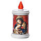 Votive candle in white plastic, LED, lasting 90 days s5