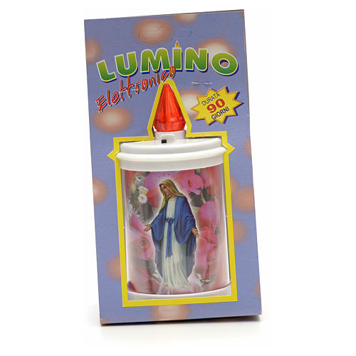 Bougie veilleuse blanche LED en plastique, durée 90 jours 7