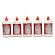 Votive candle in white plastic, LED, lasting 90 days s6