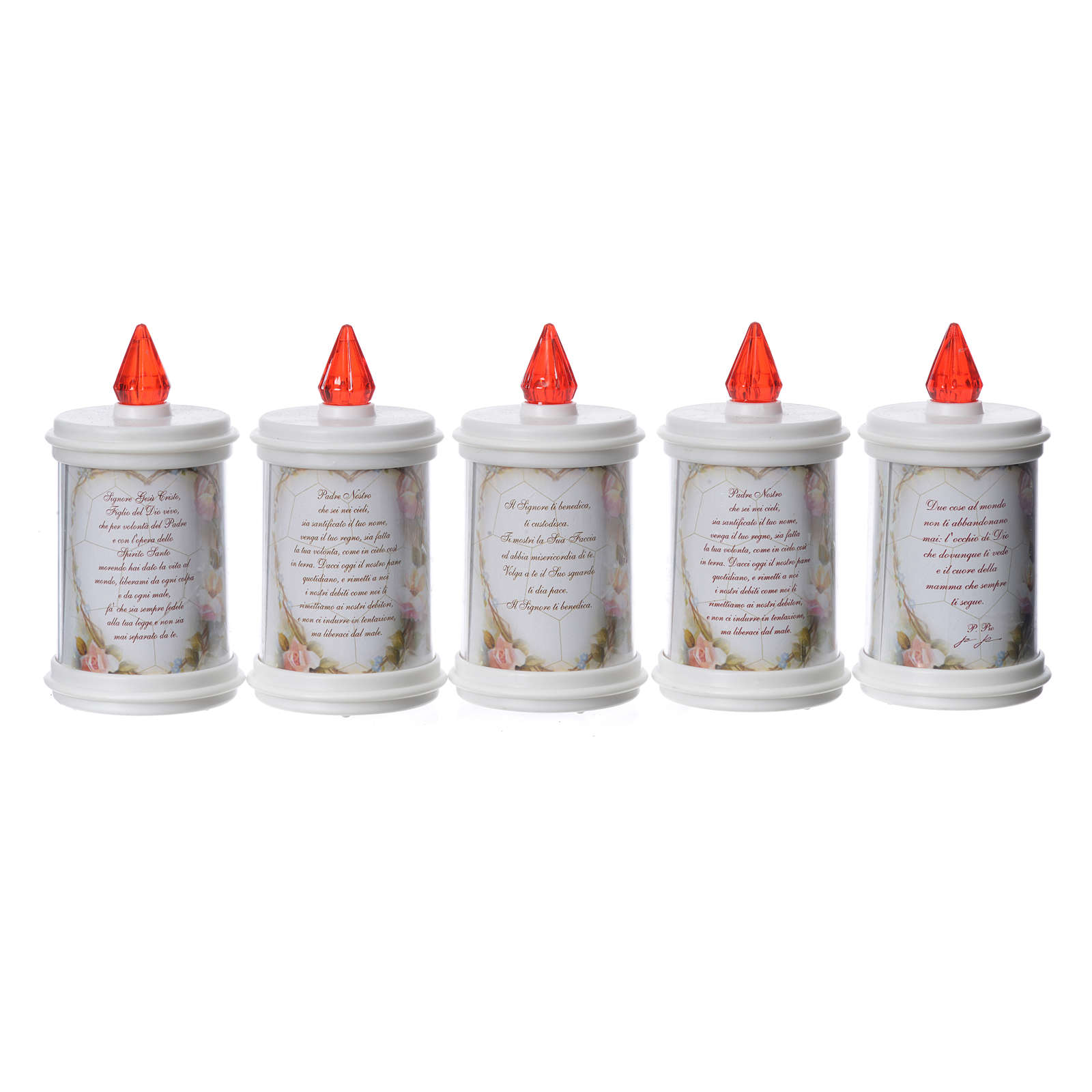 Einweg-Votivkerze LED öko-elektrisch Plastik Dauer 90 Tagen weiß 3