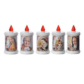 Bougie veilleuse blanche LED en plastique, 90 jours s1