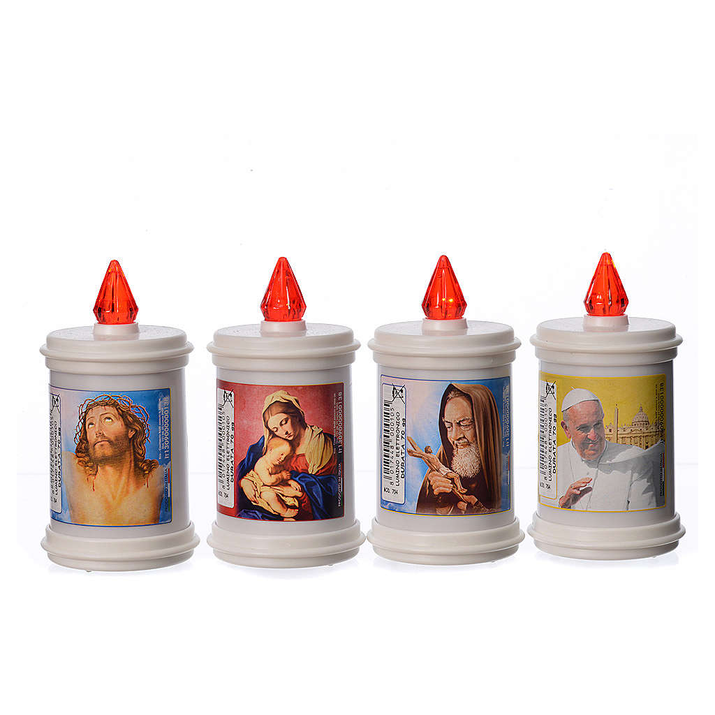 Einweg-Votivkerze LED kunststoffbeschichtet weiß 60 Tagen 3