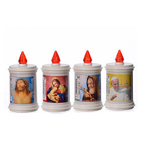 Einweg-Votivkerze LED kunststoffbeschichtet weiß 60 Tagen s4