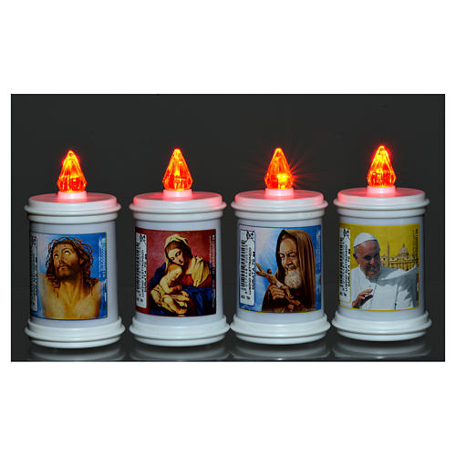 Einweg-Votivkerze LED kunststoffbeschichtet weiß 60 Tagen 5