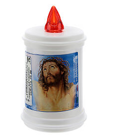 Electric votive candle in white plastic 60 days s1