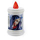 Electric votive candle in white plastic 60 days s2