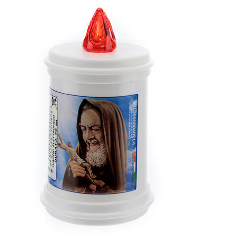 Electric votive candle in white plastic 60 days 4
