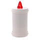 Electric votive candle in white plastic 60 days s5
