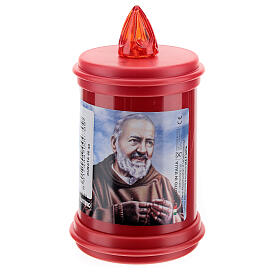 Lumino elettrico in plastica durata 40 gg rosso s4